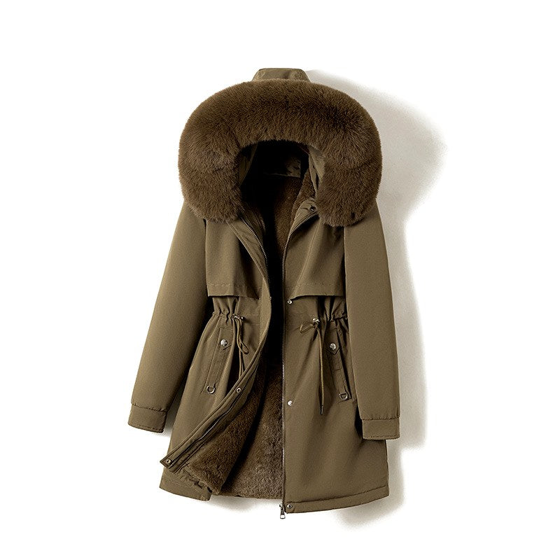 Estelle - Women's Fleece-Lined Faux Fur Hooded Parka 5