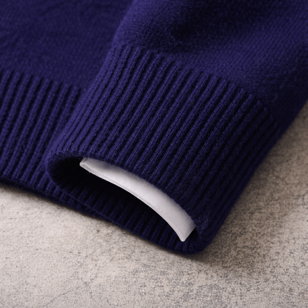Evren - Men's Crewneck Sweater with Ribbed Trim
