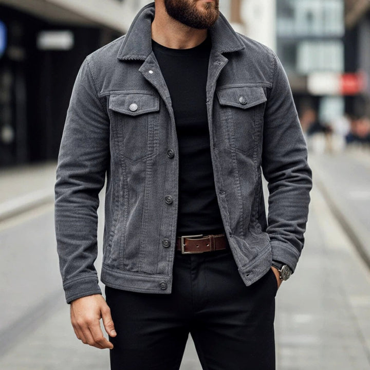 Falco - Men's Corduroy Button-Front Jacket 1