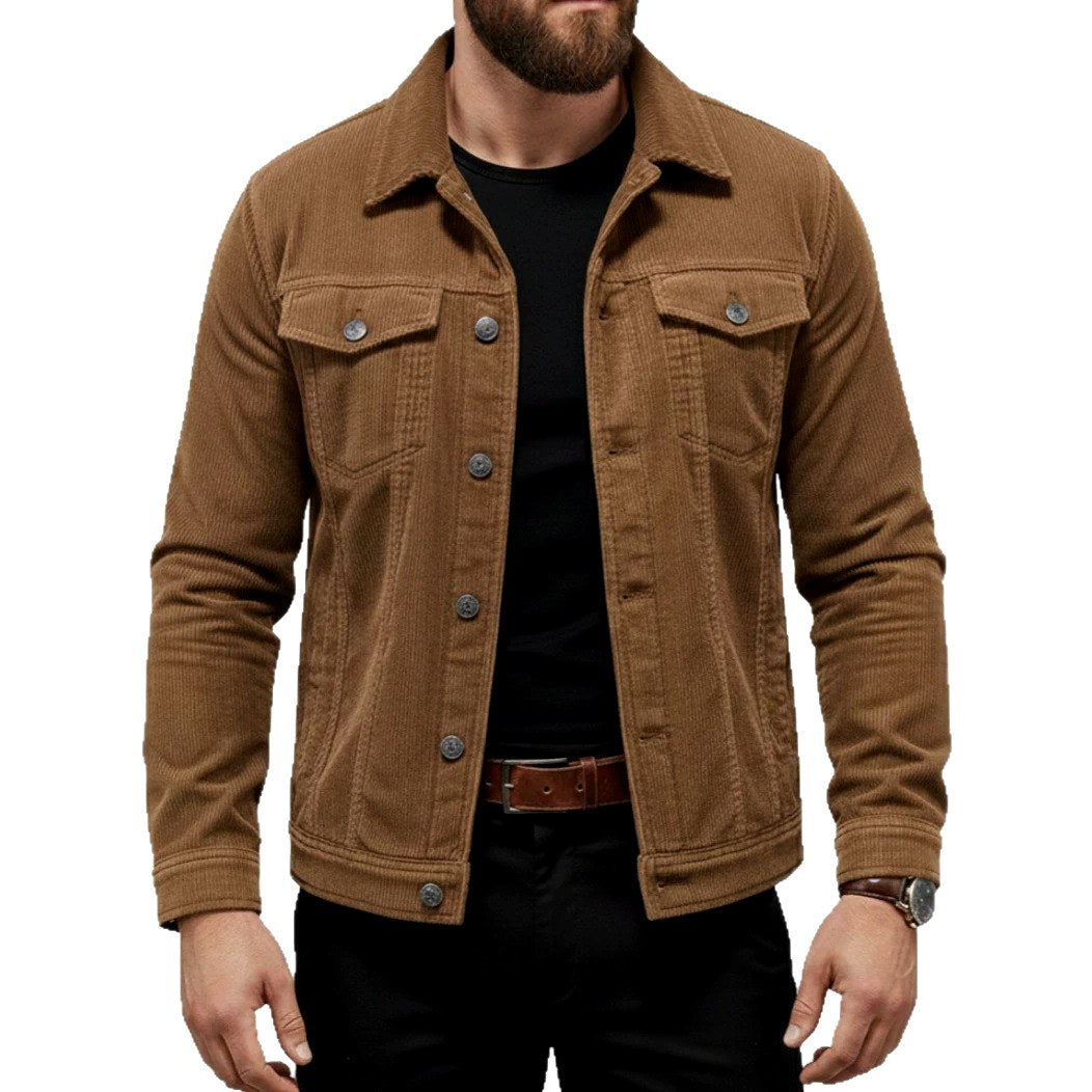 Falco - Men's Corduroy Button-Front Jacket 3
