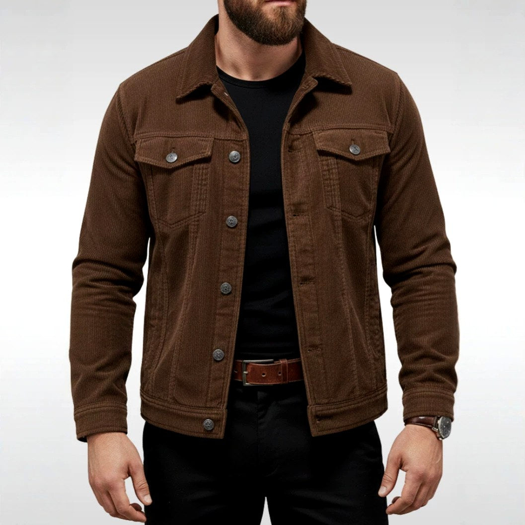 Falco - Men's Corduroy Button-Front Jacket 4