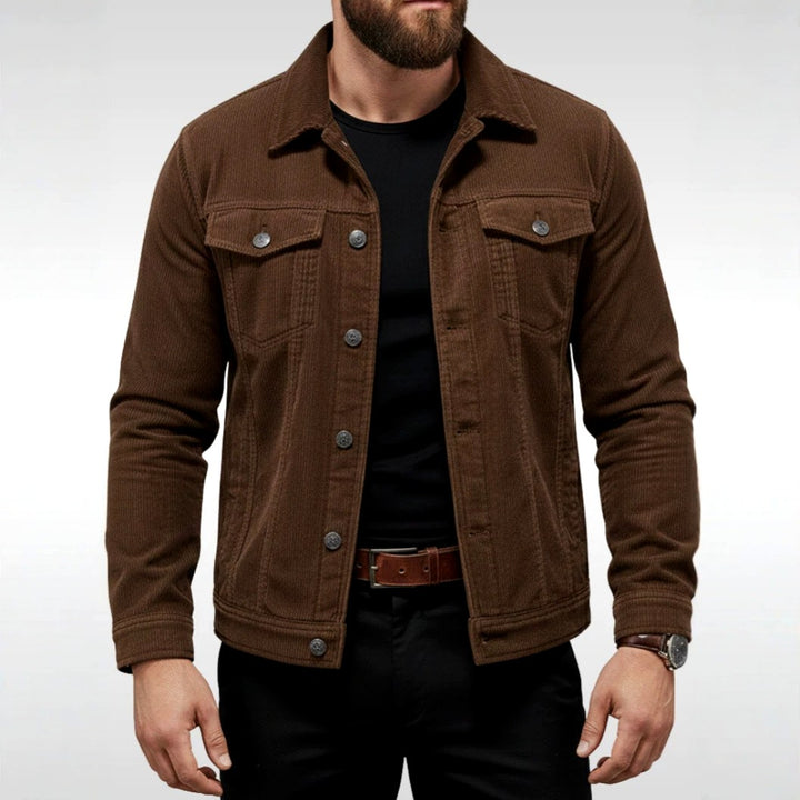 Falco - Men's Corduroy Button-Front Jacket 4