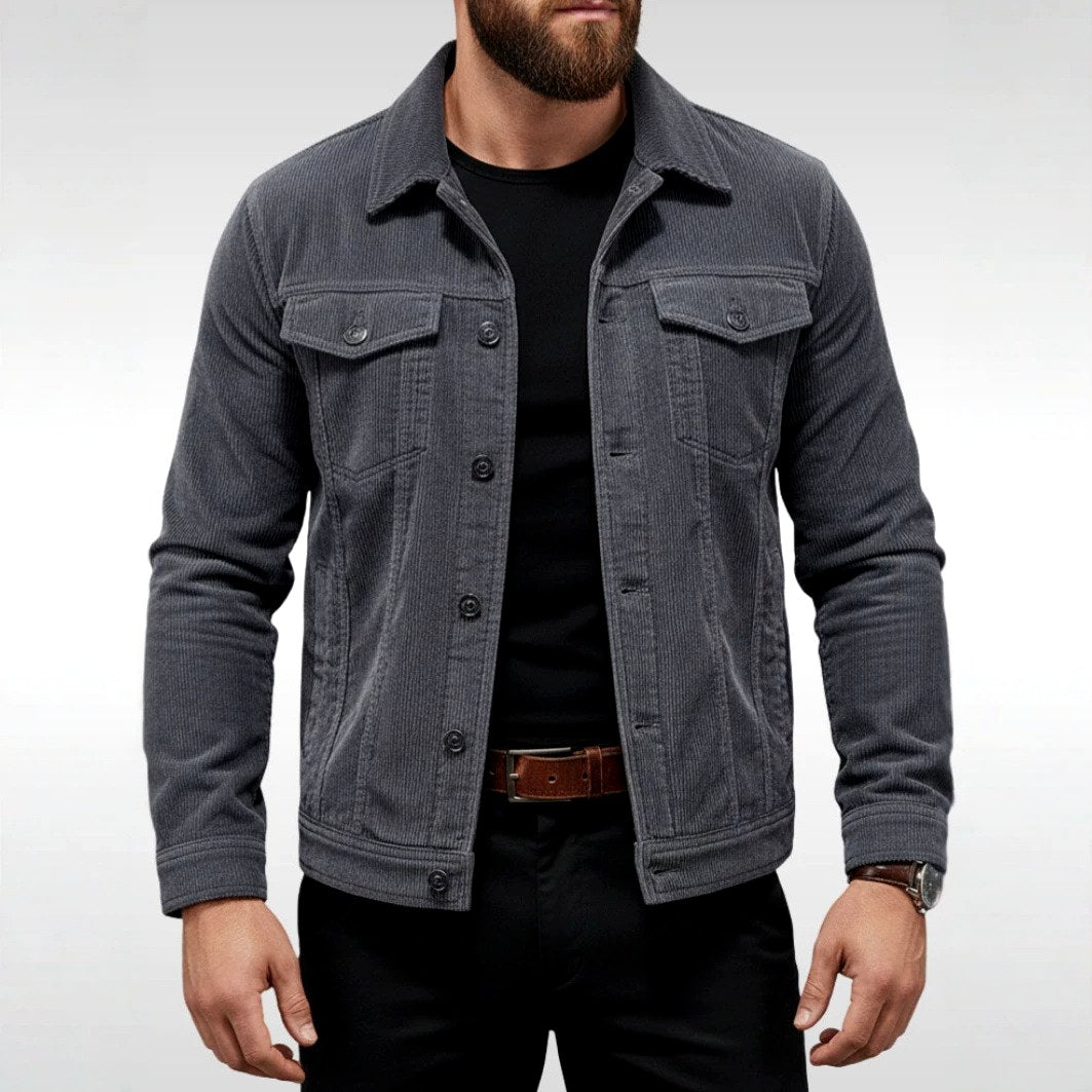 Falco - Men's Corduroy Button-Front Jacket 5