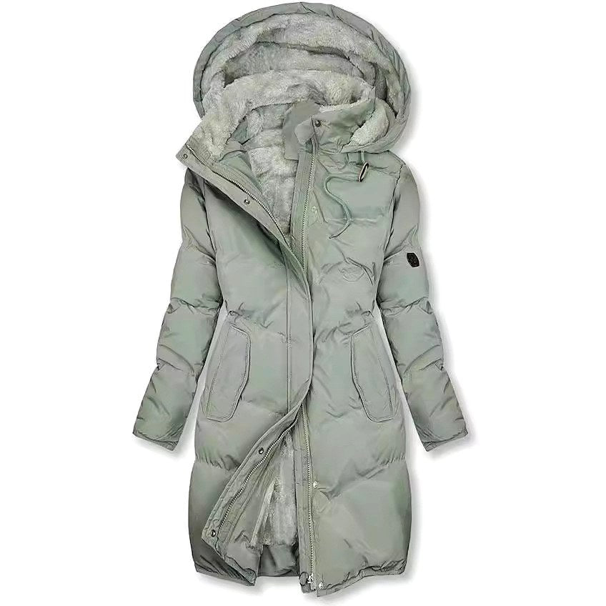 Faye - Women's Long Hooded Puffer Coat 2