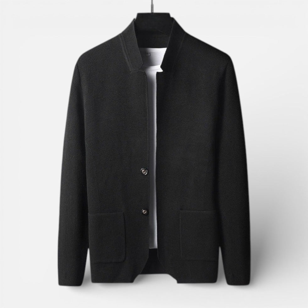 Finnegan - Men's Button-Front Textured Cardigan