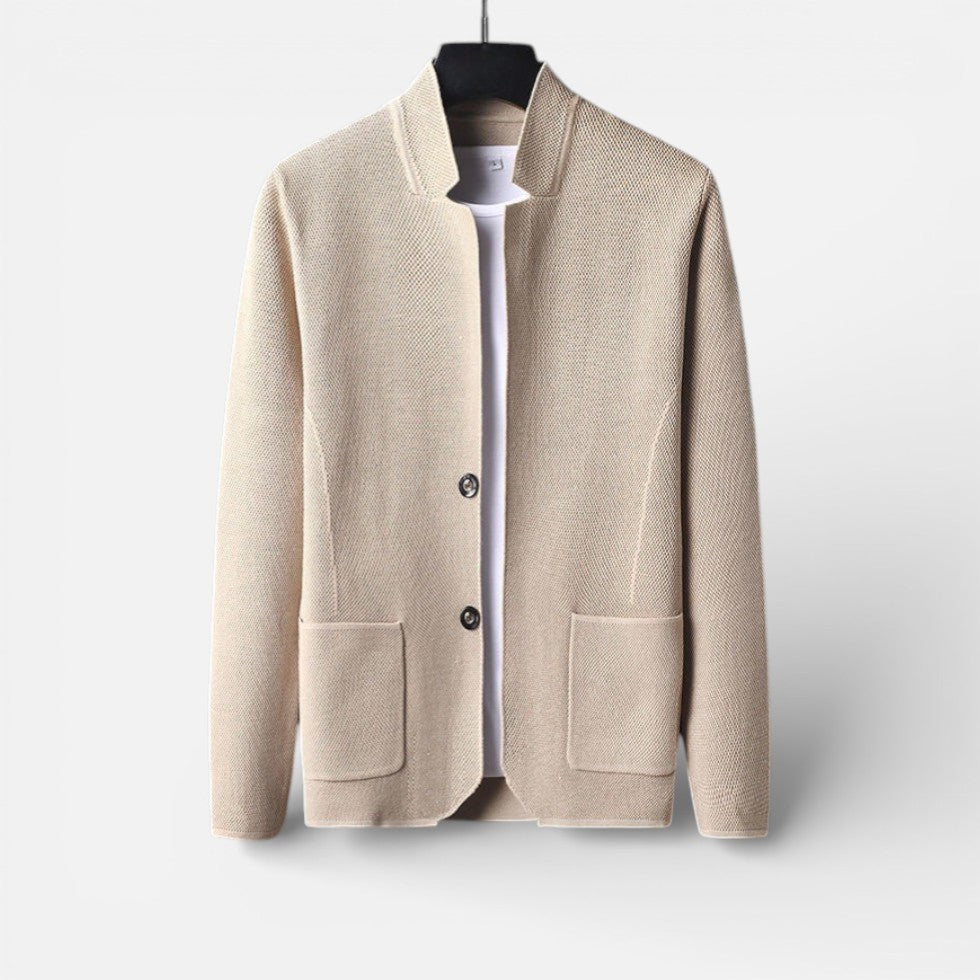 Finnegan - Men's Button-Front Textured Cardigan