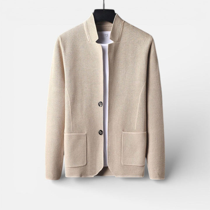 Finnegan - Men's Button-Front Textured Cardigan