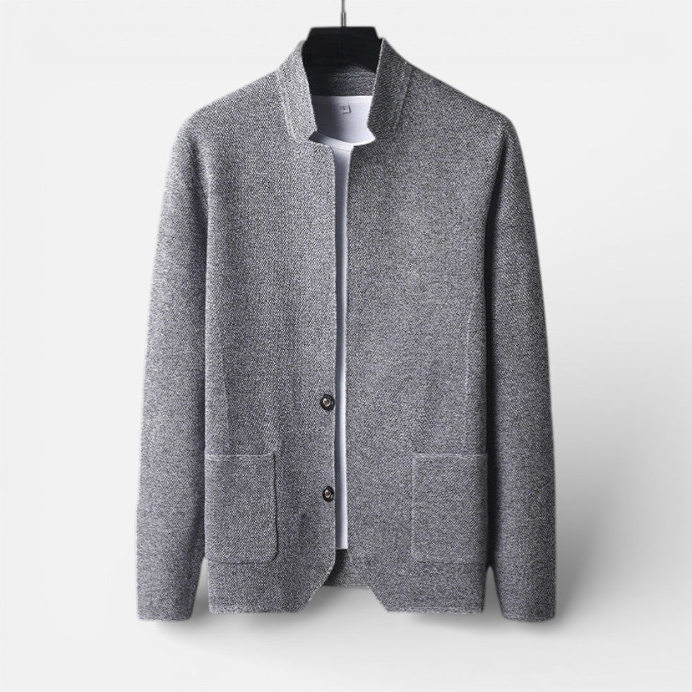 Finnegan - Men's Button-Front Textured Cardigan