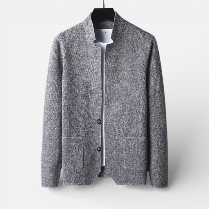 Finnegan - Men's Button-Front Textured Cardigan