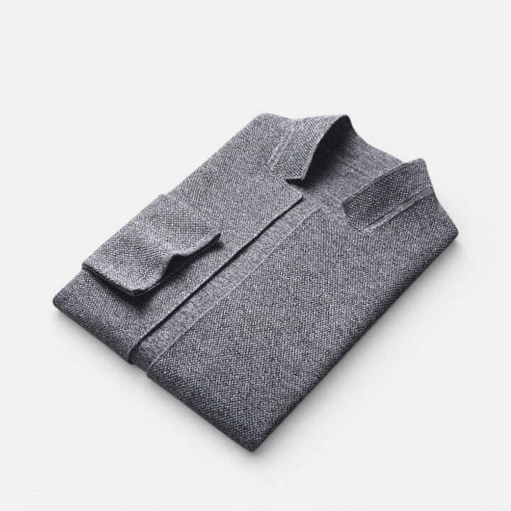 Finnegan - Men's Button-Front Textured Cardigan