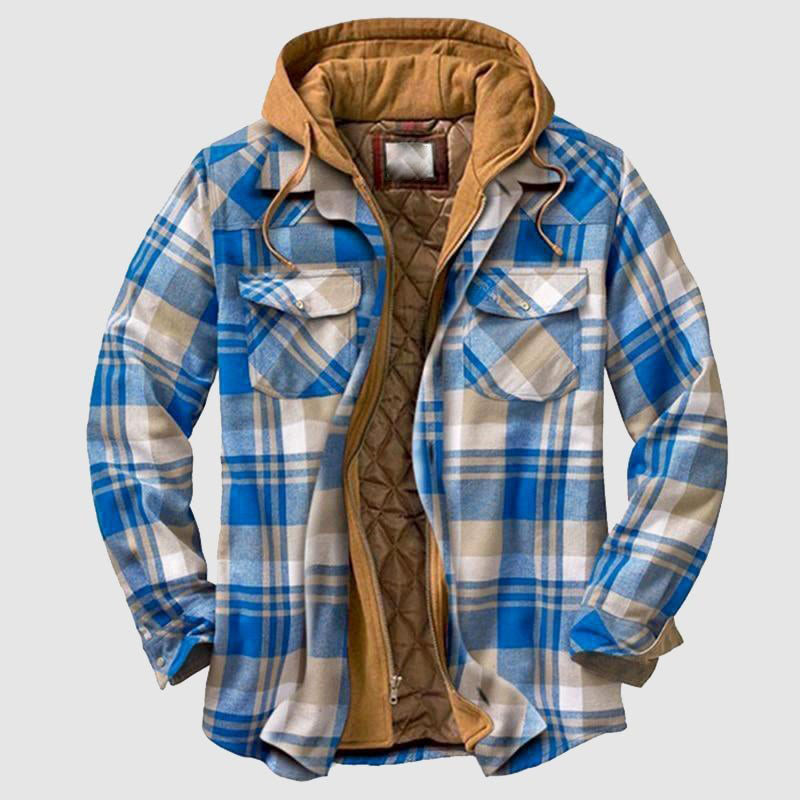 Forrest - Men's Layered Hooded Shirt Jacket