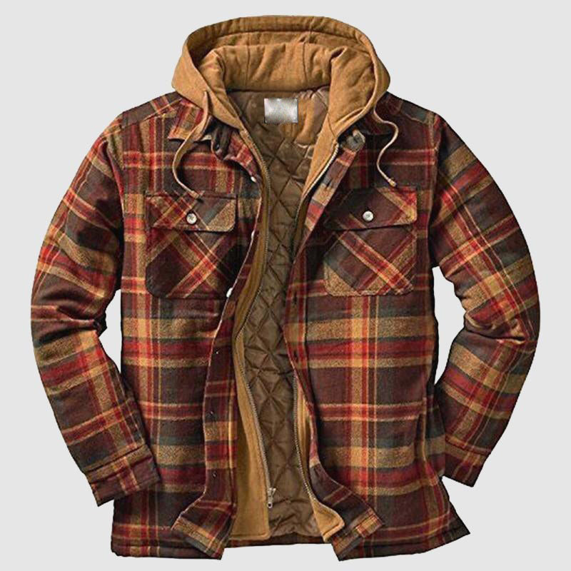 Forrest - Men's Layered Hooded Shirt Jacket