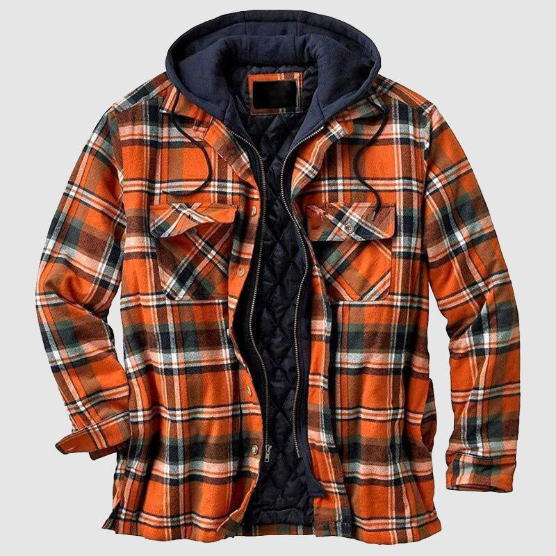Forrest - Men's Layered Hooded Shirt Jacket