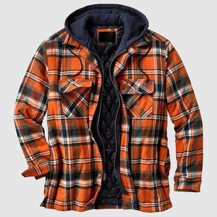 Forrest - Men's Layered Hooded Shirt Jacket