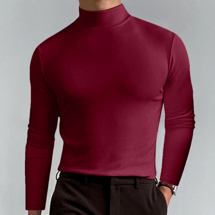 Gael - Men's Mock Neck Long Sleeve Shirt 2