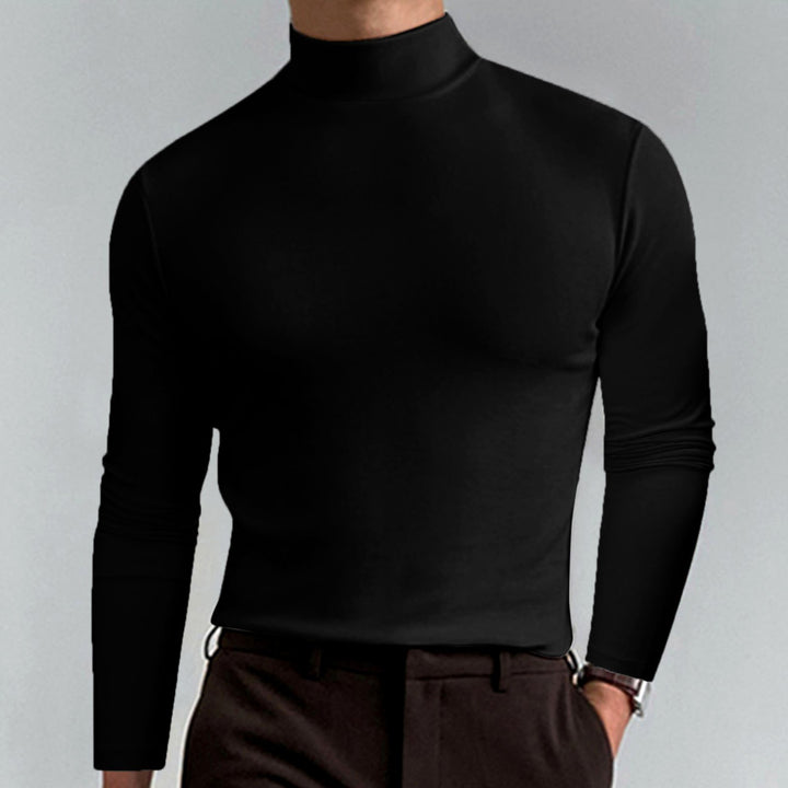Gael - Men's Mock Neck Long Sleeve Shirt 3