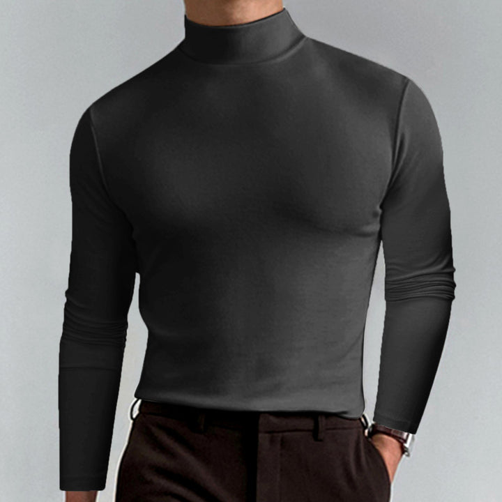 Gael - Men's Mock Neck Long Sleeve Shirt 4