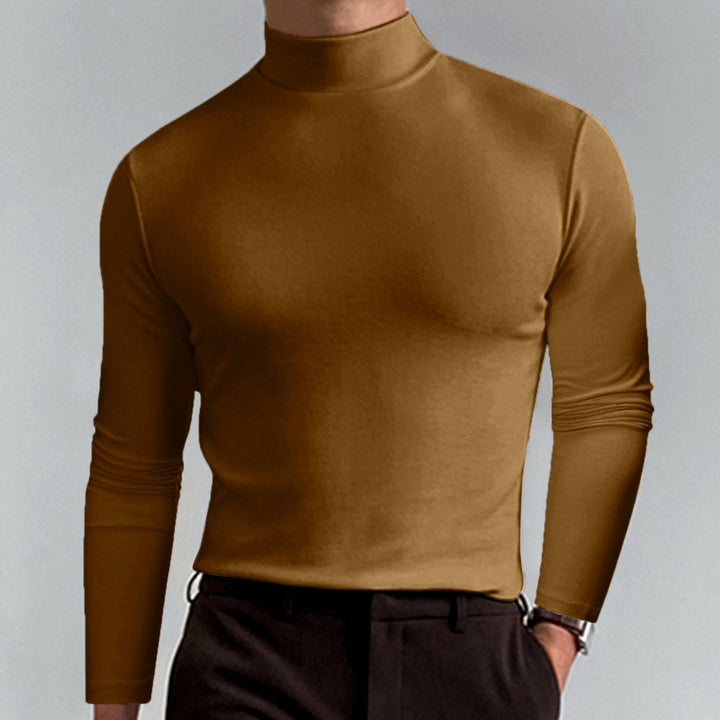 Gael - Men's Mock Neck Long Sleeve Shirt 5