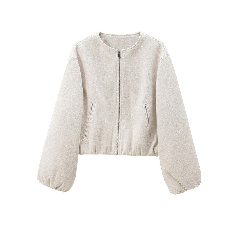 Galatea - Women's Balloon Sleeve Cropped Jacket 4