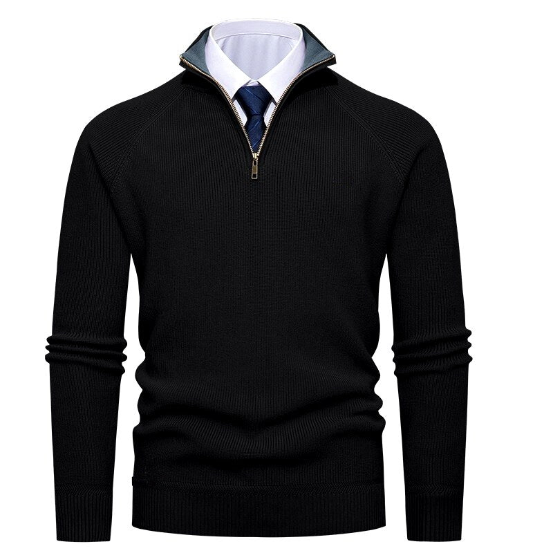 Gavin - Men’s Half-Zip Raglan Sleeve Knit Pullover 3