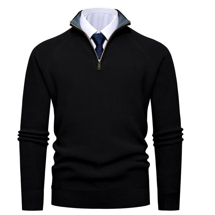 Gavin - Men’s Half-Zip Raglan Sleeve Knit Pullover 3