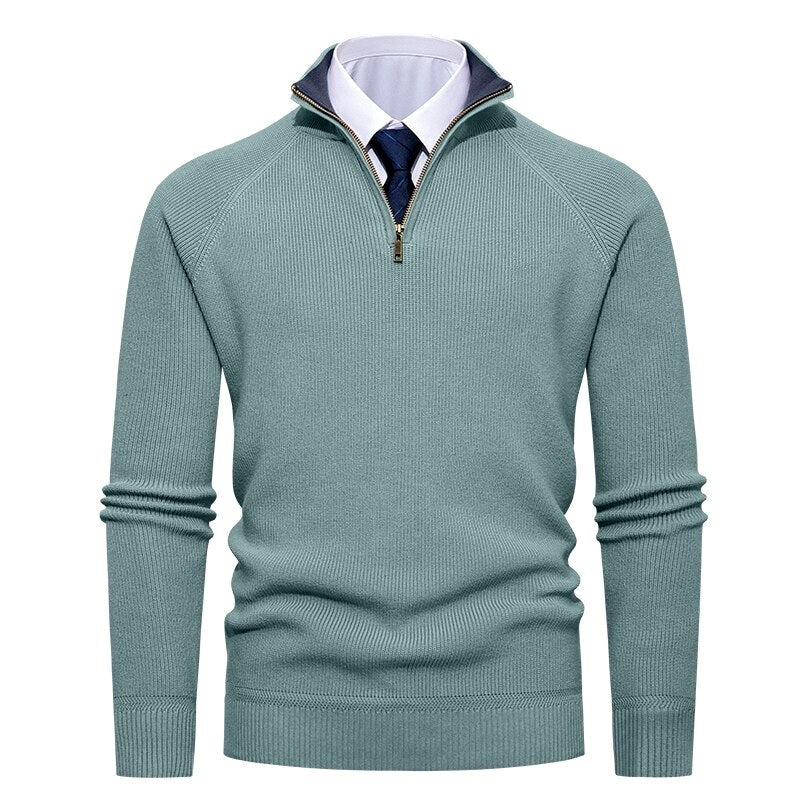 Gavin - Men’s Half-Zip Raglan Sleeve Knit Pullover 5