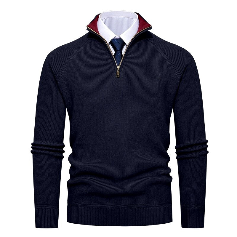Gavin - Men’s Half-Zip Raglan Sleeve Knit Pullover 6