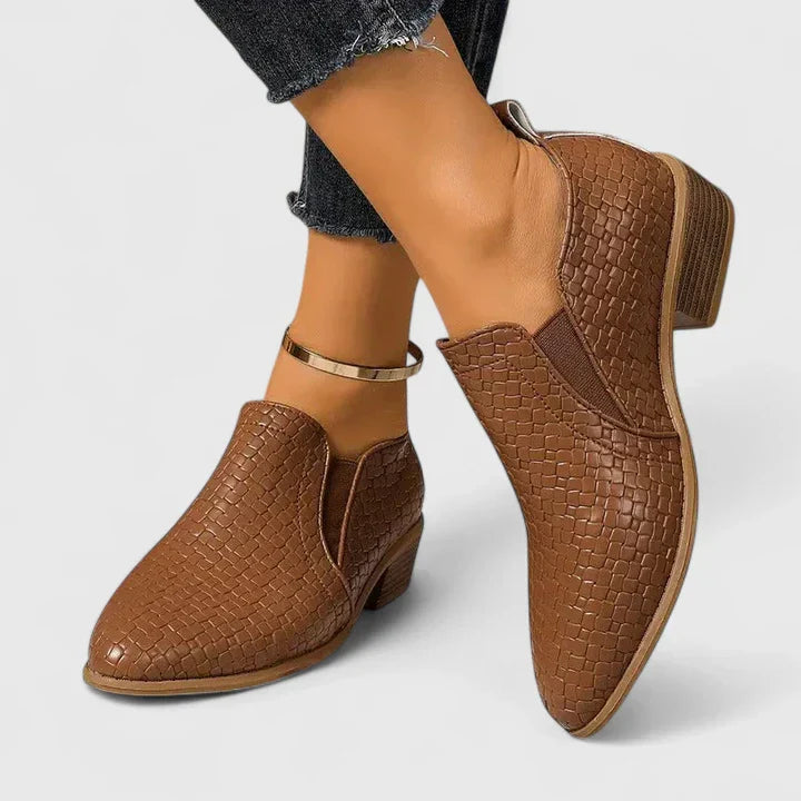 Geralyn - Women's Quilted Slip-On Ankle Boots