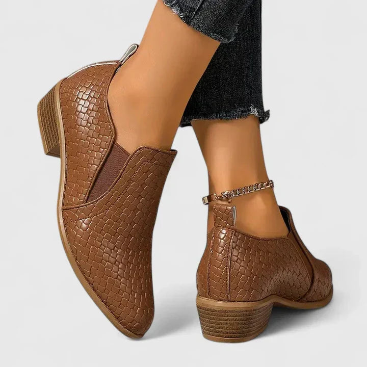 Geralyn - Women's Quilted Slip-On Ankle Boots
