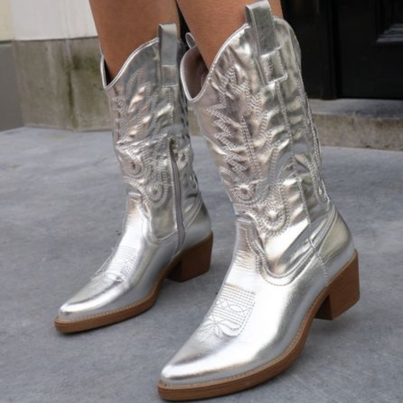 Gracie - Women's Metallic Cowboy Boots