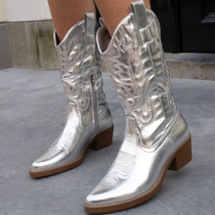 Gracie - Women's Metallic Cowboy Boots