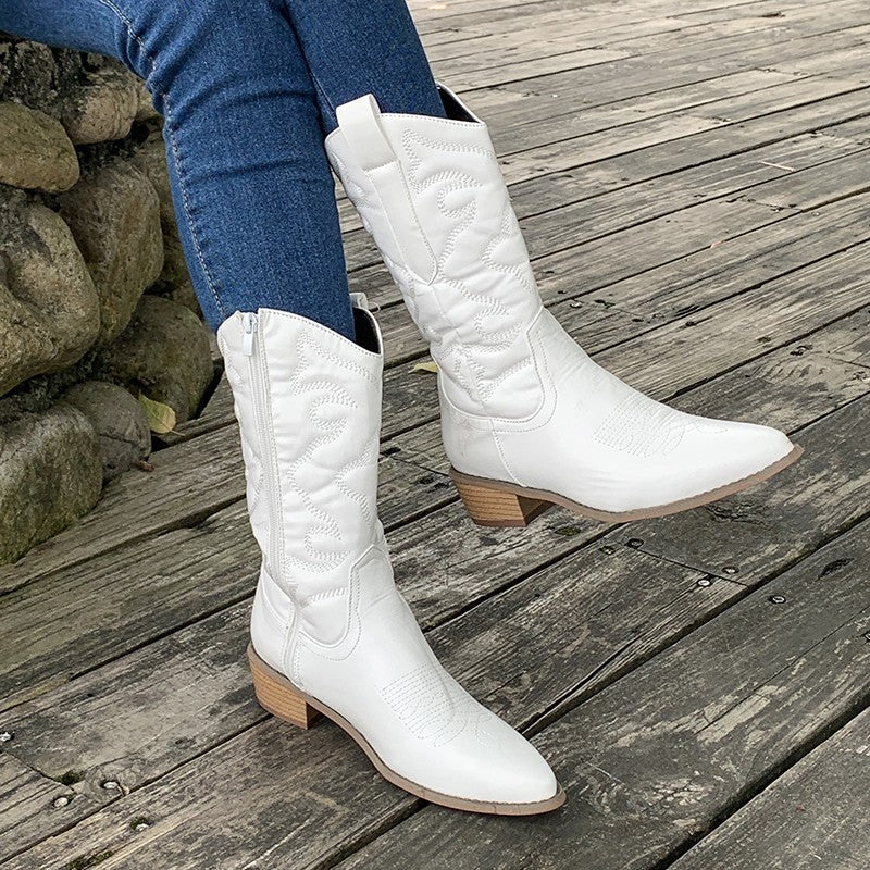 Gracie - Women's Metallic Cowboy Boots