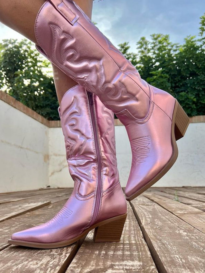 Gracie - Women's Metallic Cowboy Boots