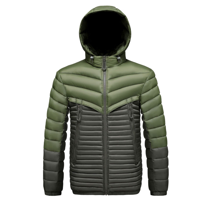 Grant - Men's Lightweight Hooded Puffer Jacket with Zipper Pockets 1