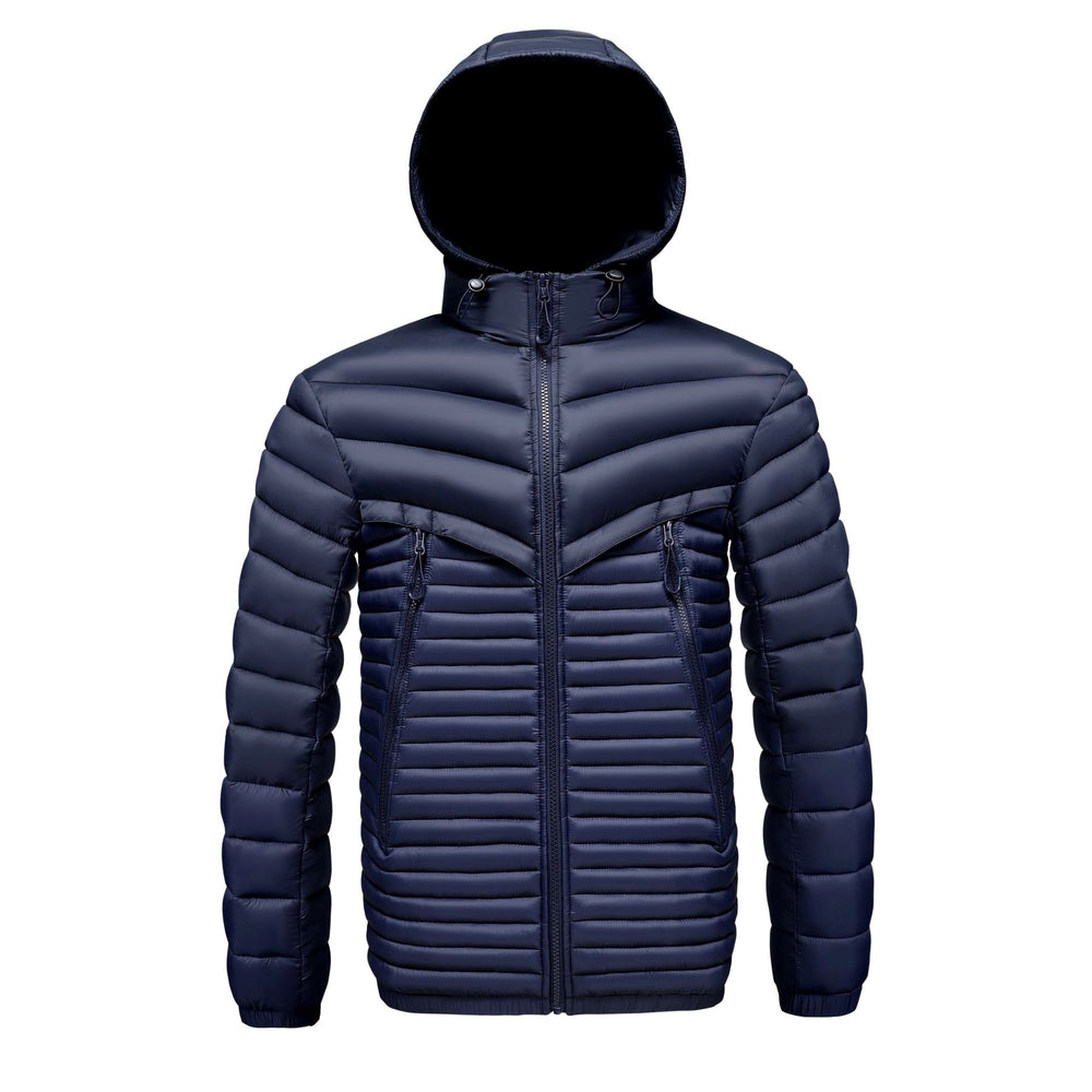 Grant - Men's Lightweight Hooded Puffer Jacket with Zipper Pockets 2