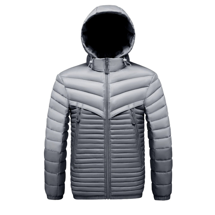 Grant - Men's Lightweight Hooded Puffer Jacket with Zipper Pockets 3