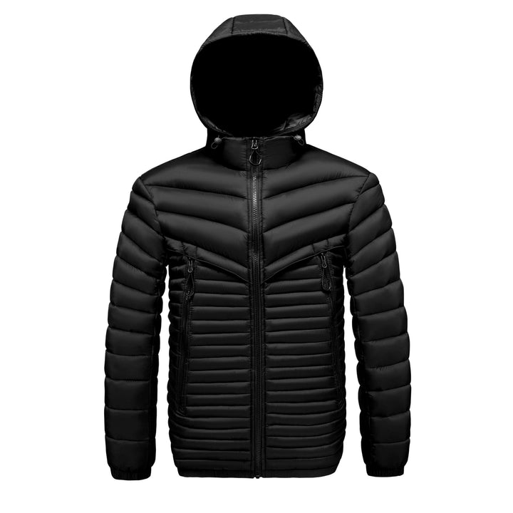 Grant - Men's Lightweight Hooded Puffer Jacket with Zipper Pockets 5