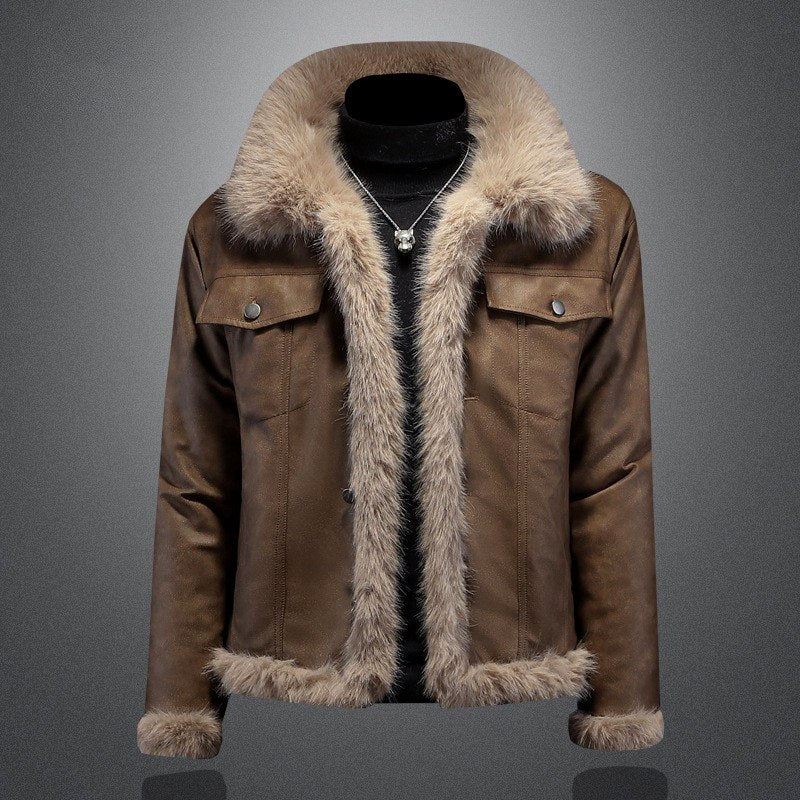 Gregory - Men’s Faux Fur Collar Winter Jacket 4