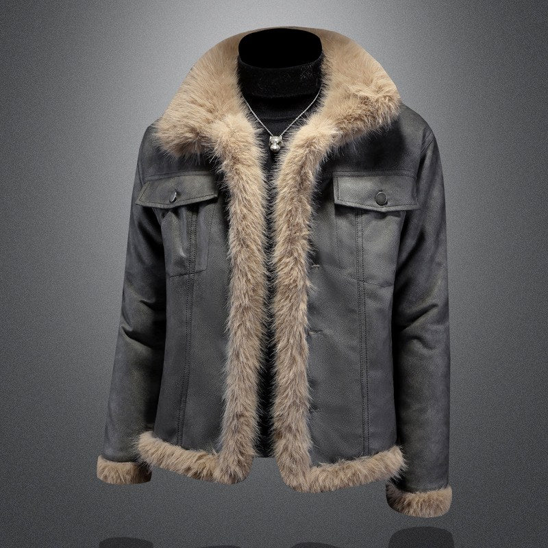 Gregory - Men’s Faux Fur Collar Winter Jacket 5