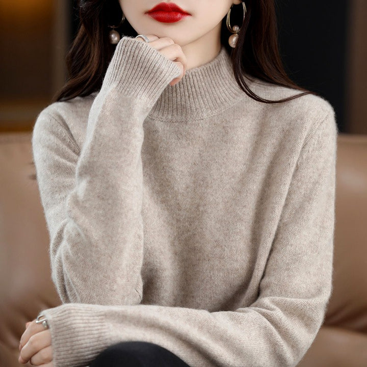Griselda - Women's Half-Turtleneck Long Sleeve Sweater 2
