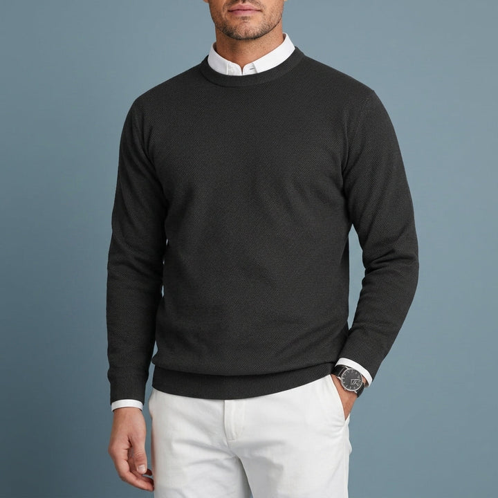 Harmon - Men's Crew Neck Ribbed Sweater