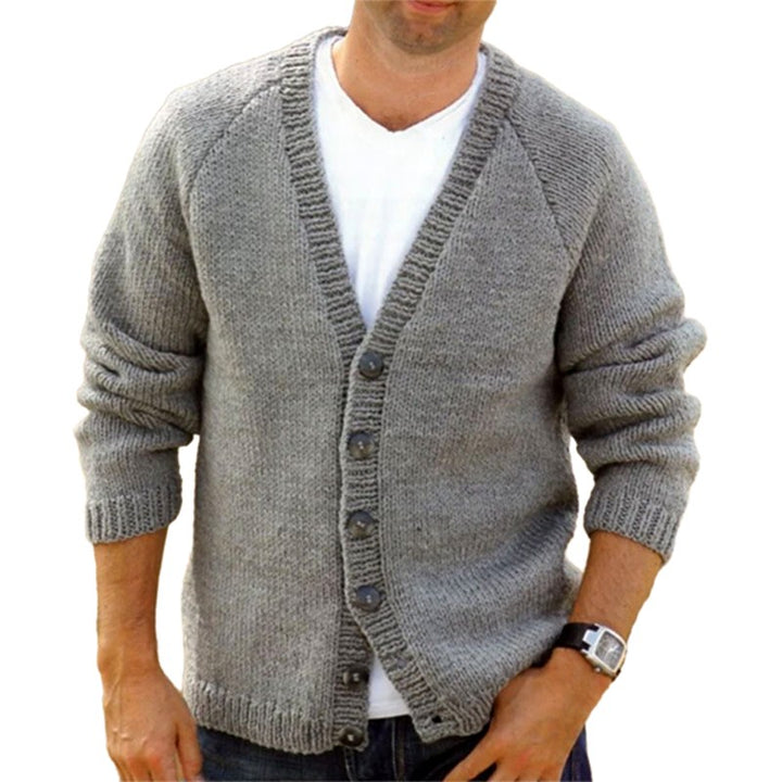 Harold - Men's Knit Button-Front Cardigan 2