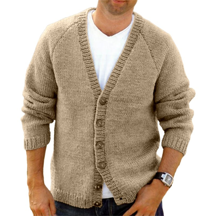 Harold - Men's Knit Button-Front Cardigan 4