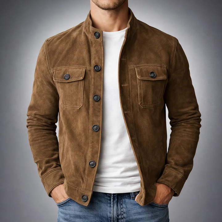 Harrison - Men's Suede Shirt Jacket