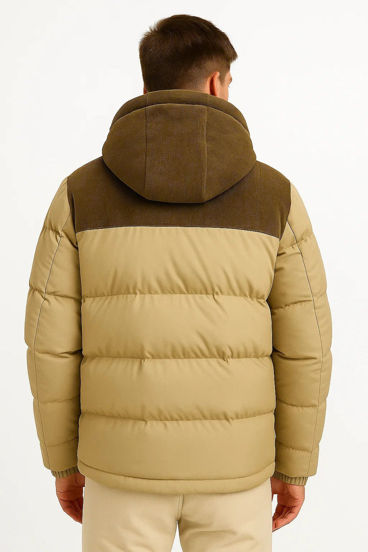 Henrik - Men’s Colorblock Hooded Winter Jacket