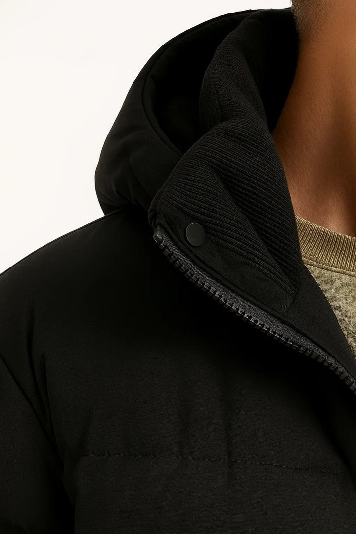 Henrik - Men’s Colorblock Hooded Winter Jacket