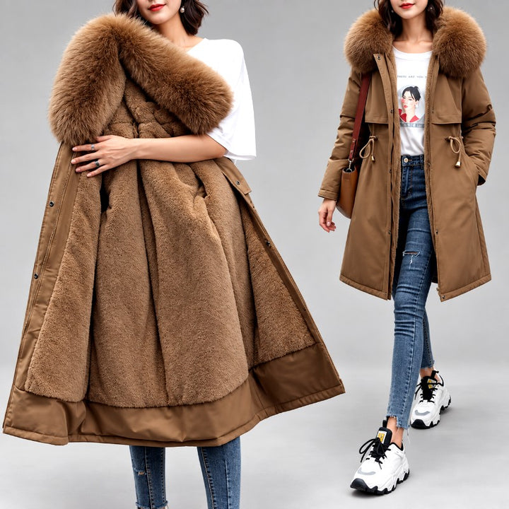 Hilda - Women’s Faux Fur Lined Hooded Winter Parka 3