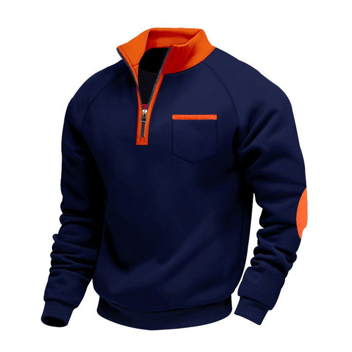 Holden - Men's Quarter-Zip Contrast Trim Sweater 2