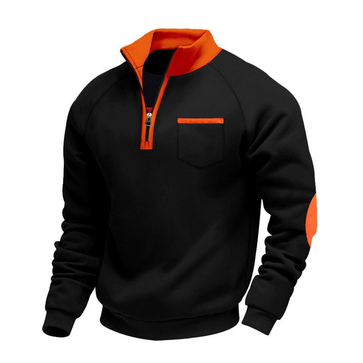 Holden - Men's Quarter-Zip Contrast Trim Sweater 3