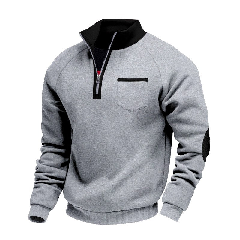 Holden - Men's Quarter-Zip Contrast Trim Sweater 5